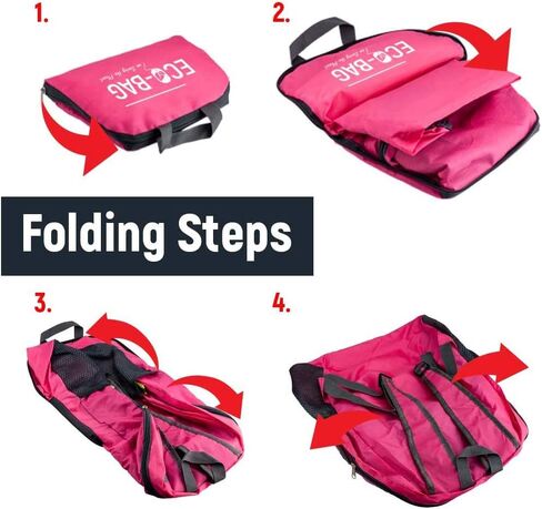 Acuvar Packable Foldable Ultralight Lightweight Travel Camping Hiking Outdoor Sports Waterproof Backpack Daypack Pink Large in Saudi Arabia
