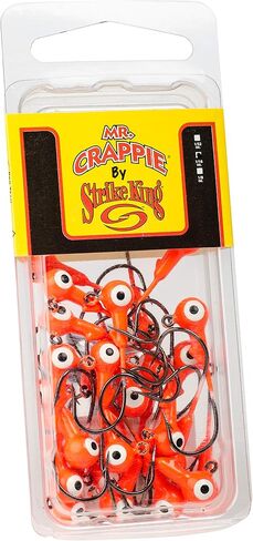 رؤوس رقص Strike King Crappie - 25 قطعة/برتقالي فلورسنت MRCJH25PK116-236 0.12 in Saudi Arabia