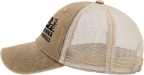 Not Gonna Hold My Horses Hat Trucker Hat Men Vintage Mesh Cap for Summer in Saudi Arabia