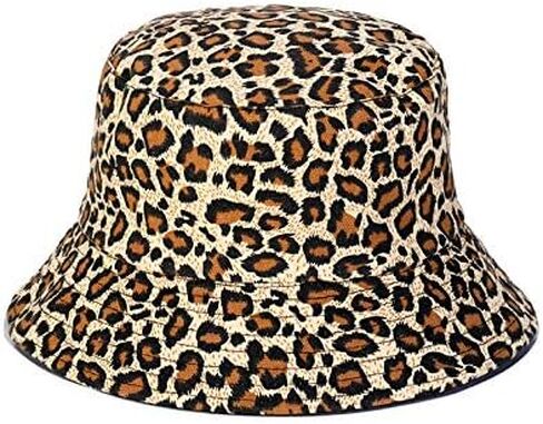 Unisex Fashion Print Bucket Hat Double-Side-Wear Fisherman Summer Sun Cap in Saudi Arabia