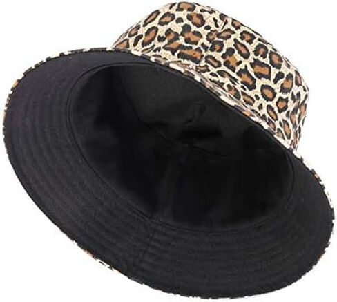 Unisex Fashion Print Bucket Hat Double-Side-Wear Fisherman Summer Sun Cap in Saudi Arabia