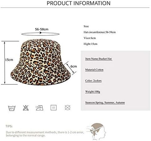 Unisex Fashion Print Bucket Hat Double-Side-Wear Fisherman Summer Sun Cap in Saudi Arabia