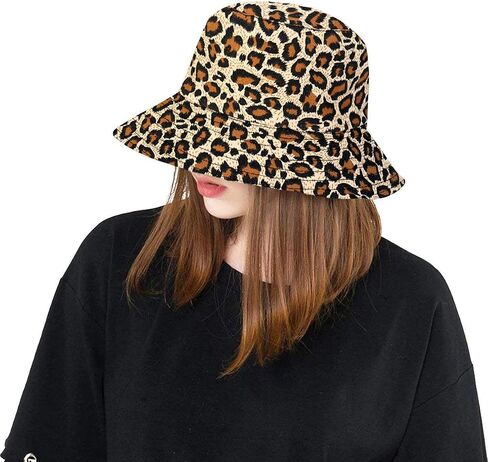 Unisex Fashion Print Bucket Hat Double-Side-Wear Fisherman Summer Sun Cap in Saudi Arabia