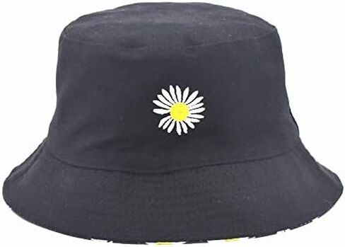 Unisex Fashion Print Bucket Hat Double-Side-Wear Fisherman Summer Sun Cap in Saudi Arabia