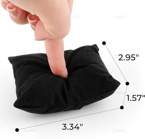 AUEAR, Velvet Bracelet Watch Pillow Black Jewelry Pillows Watch Bracelet Bangle Cushions Display Stand Set for Box (20 Pcs) in Saudi Arabia