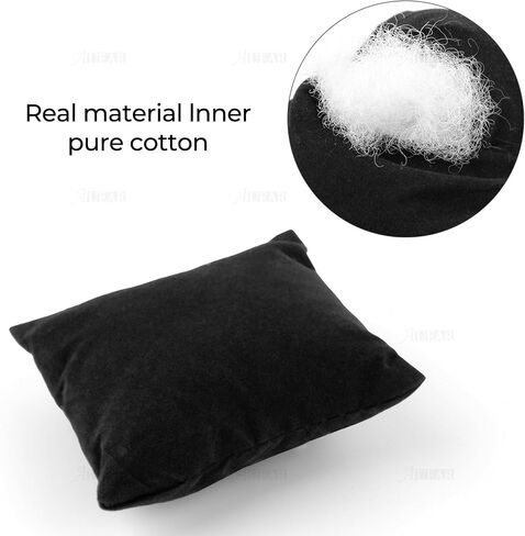 AUEAR, Velvet Bracelet Watch Pillow Black Jewelry Pillows Watch Bracelet Bangle Cushions Display Stand Set for Box (20 Pcs) in Saudi Arabia