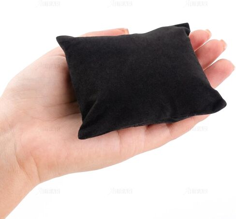 AUEAR, Velvet Bracelet Watch Pillow Black Jewelry Pillows Watch Bracelet Bangle Cushions Display Stand Set for Box (20 Pcs) in Saudi Arabia