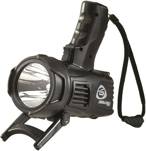 STREAMLIGHT Lightweight Rechargeable Long-Range 1000 Lumens Waypoint 300 Black Spotlight w/120V AC Charger with Waypoint Rechargeable/Super Siege 12V DC Cord in Saudi Arabia
