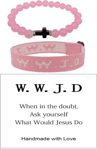 CHUU YUNG What Would Jesus Do Bracelets WWJD Letter Matching Couples Hnadmade Braided Bracelets Inspirational Religious Christian Jewelry Friendship Gift in Kuwait