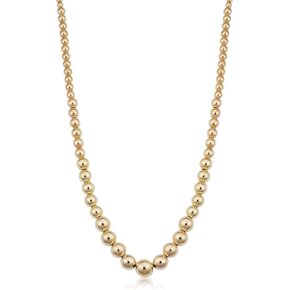 قلادة من الذهب الأصفر عيار 14 قيراط متدرجة الطول قابلة للتعديل (يمكن ضبطها من 17 إلى 19 انش), معدن, غير معروف in Kuwait