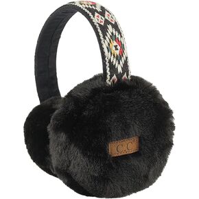 C.C Aztec Earmuffs For Women Unisex - Adjustable Soft Warm Southwestern Winter Ear warmer