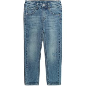 KIDSCOOL SPACE Boy Jeans,Little Kid Elastic Band Inside Slim Fit Denim Pants
