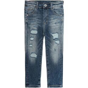 KIDSCOOL SPACE Boy Jeans، شريط مطاطي للأطفال الصغار داخل بنطال الدينيم ذو المقاس النحيف