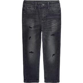 KIDSCOOL SPACE Big Girls Jeans,Elastic Band Inside Slim Fit Denim Pants