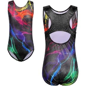 XFGIRLS Girls Gymnastics Sparkly Ballet Dance Activewear With Tumbling