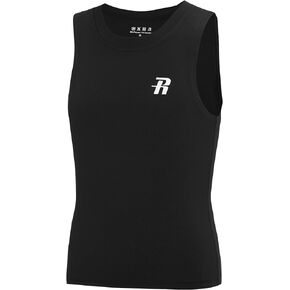 Runhit Boys Compression Tank Top Youth Athletic Quick Dry Base Layer Shirt