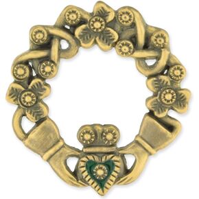 PinMart St. Patrick's Day Lapel Pin – Jewelry for Women and Men – Irish Culture Celebration Pin – Cast Pewter and Antique Bronze - Gold or Nickel Plated Enamel Brooch with Locking Back in Saudi Arabia