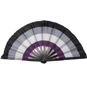 Strongest Link Asexual Pride Bamboo Clacking Fan
