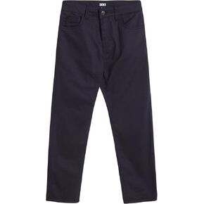 DKNY Boys' Pants - 5 Pack Comfort Stretch Twill Khaki Pants - Children's Classic Fit Flat Front Chino Pants for Boys (8-16)