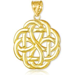 14k Gold Triquetra Celtic Trinity Pendant