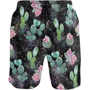 visesunny Stylish Mens Swim Trunks Quick Dry Beachwear Sports Swim Board Shorts Holiday Party Bathing Suits
