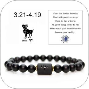 Zodiac Signs Spirit Bracelet for Women Spirilet Bracelet Zodiac Manifestation 12 Constellation Handmade Bead Woven Multilayer Adjustable Leather Bracelet Jewelry Accessories Gift for Constellation Lover