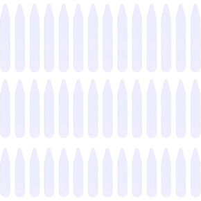 Milisten White Dress White Dresses Plastic Collar Stays Dress Shirt Collar Inserts Support Collar Bones Dress Collar Stiffeners For Mens Shirts Dress 3 Sizes 5cm/ 6.5cm/ 7cm Mens Ties White Dresses