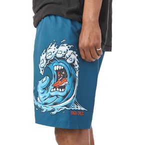 SANTA CRUZ Men's Pull On Boardshorts Screaming Wave Swim Shorts