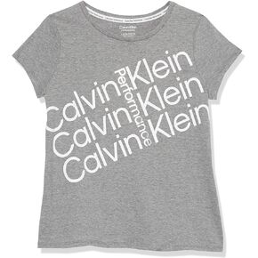 Calvin Klein Girls' Short Sleeve Active Legacy Logo T-Shirt