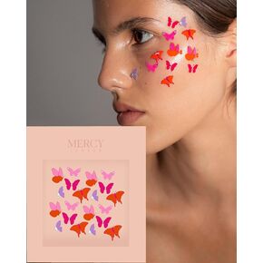 Baby Butterflies Face Jewels ✮ Mercy London Costume Accessories Face Gems Jewels All In One Festival Headpiece Stick On