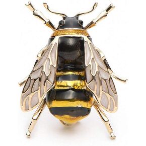 Jana Winkle Enamel Bumblebee Brooches Yellow Bee Insect Brooch Broche Banquet Pins