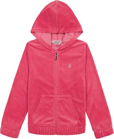 بنطال قطيفة من القطيفة للفتيات من Juicy Couture وسويت شيرت بقلنسوة منفصلان in Saudi Arabia