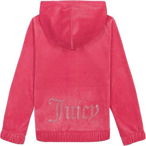 بنطال قطيفة من القطيفة للفتيات من Juicy Couture وسويت شيرت بقلنسوة منفصلان in Saudi Arabia