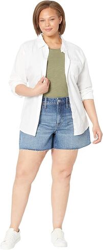 Madewell womens Plus Size Curvy Perfect Shorts in Burnett in Saudi Arabia