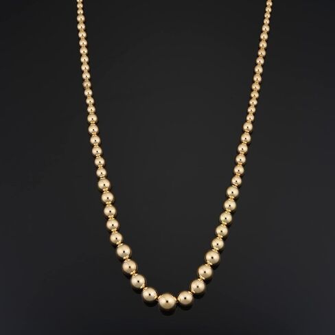 قلادة من الذهب الأصفر عيار 14 قيراط متدرجة الطول قابلة للتعديل (يمكن ضبطها من 17 إلى 19 انش), معدن, غير معروف in Kuwait