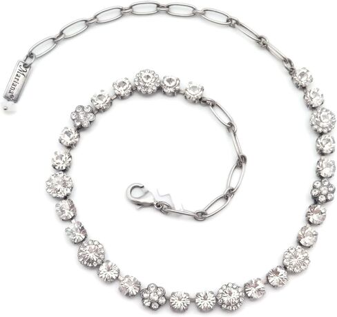 Mariana On a Clear Day Swarovski Crystal Silvertone Necklace Clear Flower Mosaic 001001 in Kuwait