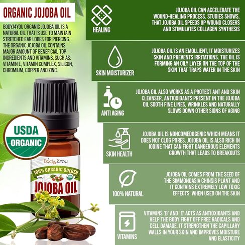 BodyJ4You 38PC Gauges Kit Ear Stretching Aftercare Jojoba Oil Saline Spray | Single Flare Tunnel Plugs Expander Tapers | Multicolor Surgical Steel | Natural Recovery Solution Set in Kuwait