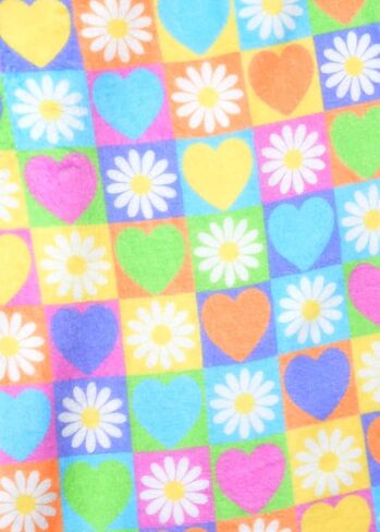iscream Big Girls Silky Soft Pretty Print Plush Fleece Pants - Hearts & Flowers Collection in Saudi Arabia