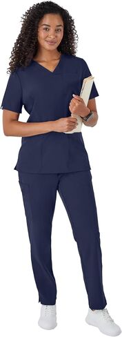 Hanes Comfort Fit Pants, Moisture-Wicking Healthcare Scrubs for Women, 3 Pockets in Saudi Arabia