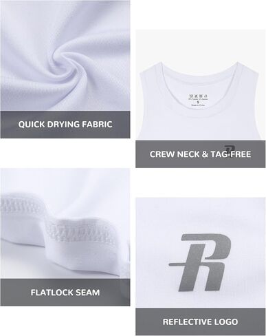قميص Runhit Boys Compression Tank Top للشباب رياضي سريع الجفاف بطبقة أساسية in Kuwait