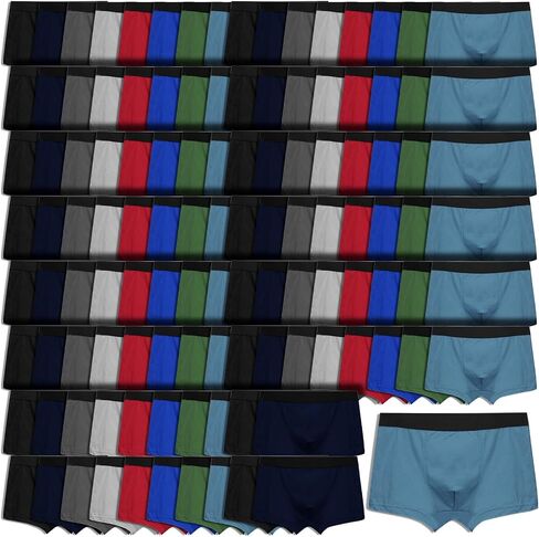 Jiuguva 144 Pack Men Cotton Briefs in Bulk for Homeless Shelter Donating, Wholesale Underwear for Men, Breathable Underwear in 5 Assorted Size Stretch Boxer Briefs in Saudi Arabia