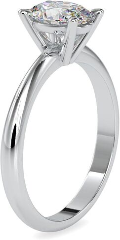 MRENITE 1 قيراط بيضاوي مويسانيتي سوليتير خاتم الخطوبة للنساء S925 الفضة الاسترليني D اللون البيضاوي قص مويسانيتي وعد خاتم الزفاف هدية لها in Kuwait