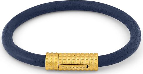 Tateossian Men's Gear Trio Rhodium Plated Sterling Silver Semi Precious Onyx Bracelet in Kuwait