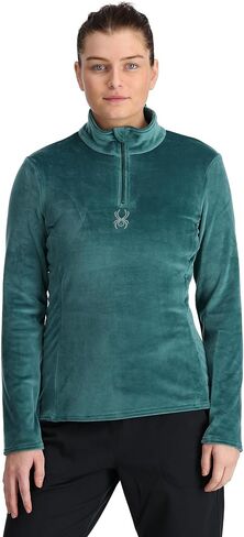 Spyder Women's Shimmer Bug Half Zip T-Neck Ski Base Layer in Saudi Arabia