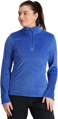 Spyder Women's Shimmer Bug Half Zip T-Neck Ski Base Layer in Saudi Arabia