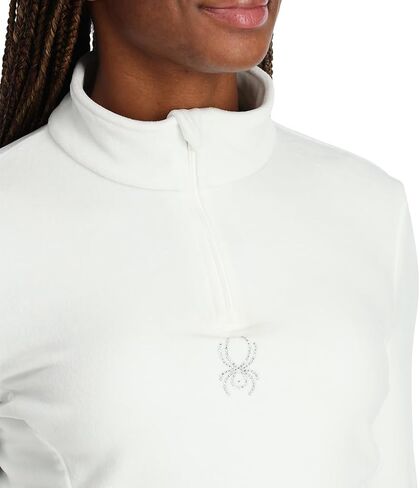 Spyder Women's Shimmer Bug Half Zip T-Neck Ski Base Layer in Saudi Arabia