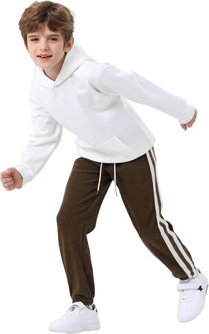 Kinglaman 3 Pack Boys Jogger Sweatpants كاجوال سروال قصير للركض مع جيوب للأطفال الشباب in Kuwait