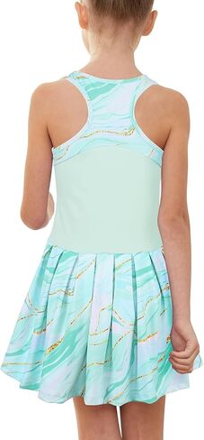 MODAFANS Girls Tennis Golf Pickleball Dress Sleeveless Athletic Pleated outfits sets with shorts in Saudi Arabia