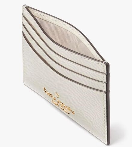Kate Spade New York Madison Small Slim Card Holder In Meringue in Saudi Arabia