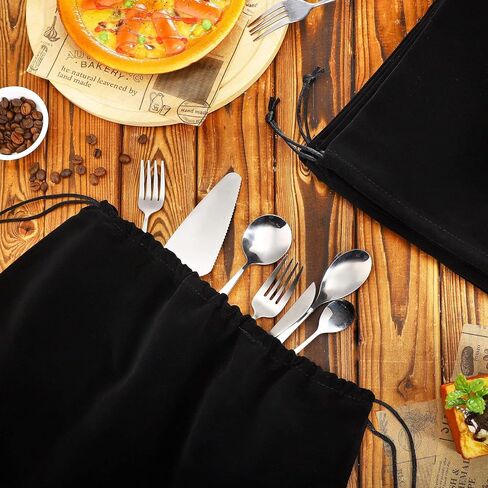 حقيبة حافظة فضية من تاكباك، 4 قطع أكياس تخزين فضية مضادة للتشويه، أكياس قماش قماشية مقاس 9 × 12 بوصة لحماية اللوحة الفضية والمجوهرات والأواني الفضية وسوار الساعة وأدوات المائدة من البقع والصدأ الباهت in Kuwait